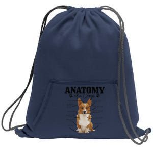 Anatomy Of A Corgi Funny Cute Dog Corgi Mom Corgi Dad Sweatshirt Cinch Pack Bag