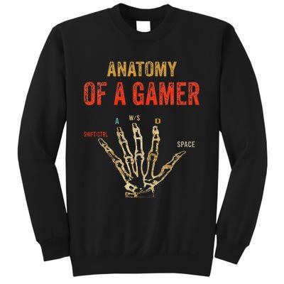 Anatomy of a Gamer Hand funny gaming Sweatshirt