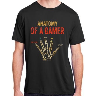 Anatomy of a Gamer Hand funny gaming Adult ChromaSoft Performance T-Shirt