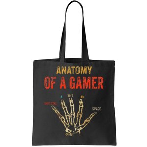 Anatomy of a Gamer Hand funny gaming Tote Bag