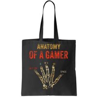 Anatomy of a Gamer Hand funny gaming Tote Bag