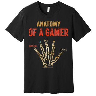 Anatomy of a Gamer Hand funny gaming Premium T-Shirt