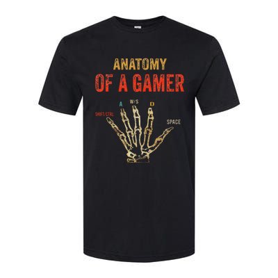 Anatomy of a Gamer Hand funny gaming Softstyle CVC T-Shirt