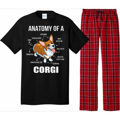 Anatomy Of A Corgi Funny Dog Pajama Set