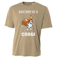 Anatomy Of A Corgi Funny Dog Cooling Performance Crew T-Shirt