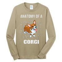 Anatomy Of A Corgi Funny Dog Tall Long Sleeve T-Shirt