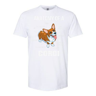 Anatomy Of A Corgi Funny Dog Softstyle CVC T-Shirt