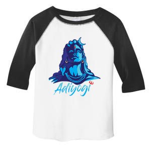 Adiyogi Or Adhi Yogi Shiva Mahadev Blue Hindu Maha Shivratri Funny Gift Toddler Fine Jersey T-Shirt