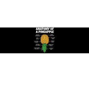 Anatomy Of A Pineapple Swinger Funny Upside Down Pineapple Bumper Sticker