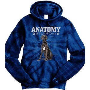 Anatomy Of A Great Dane Funny Cute Dog Mom Dad Tie Dye Hoodie