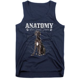 Anatomy Of A Great Dane Funny Cute Dog Mom Dad Tank Top