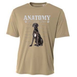 Anatomy Of A Great Dane Funny Cute Dog Mom Dad Cooling Performance Crew T-Shirt