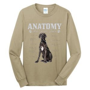 Anatomy Of A Great Dane Funny Cute Dog Mom Dad Tall Long Sleeve T-Shirt