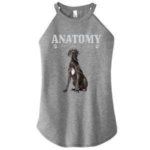 Anatomy Of A Great Dane Funny Cute Dog Mom Dad Women's Perfect Tri Rocker Tank