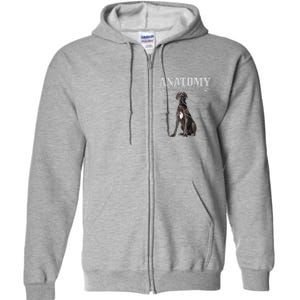 Anatomy Of A Great Dane Funny Cute Dog Mom Dad Full Zip Hoodie