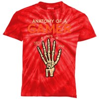 Anatomy Of A Gamer Skeleton Hand Funny Kids Tie-Dye T-Shirt