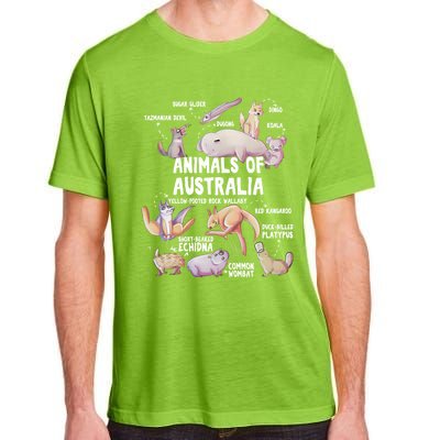 Animals Of Australia Australian Animal Educational Gift Cute Adult ChromaSoft Performance T-Shirt