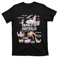 Animals Of Australia Australian Animal Educational Gift Cute T-Shirt