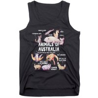 Animals Of Australia Australian Animal Educational Gift Cute Tank Top