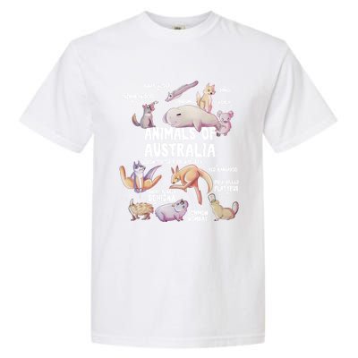 Animals Of Australia Australian Animal Educational Gift Cute Garment-Dyed Heavyweight T-Shirt