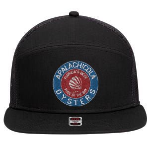 Apalachicola Oysters 7 Panel Mesh Trucker Snapback Hat