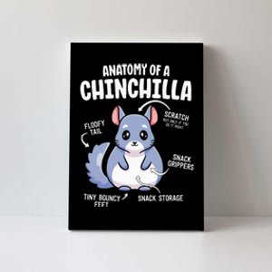 Anatomy Of A Chinchilla S For Women Lover Mom Canvas