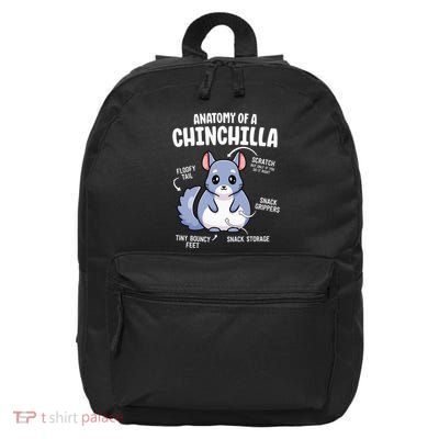 Anatomy Of A Chinchilla S For Women Lover Mom 16 in Basic Backpack