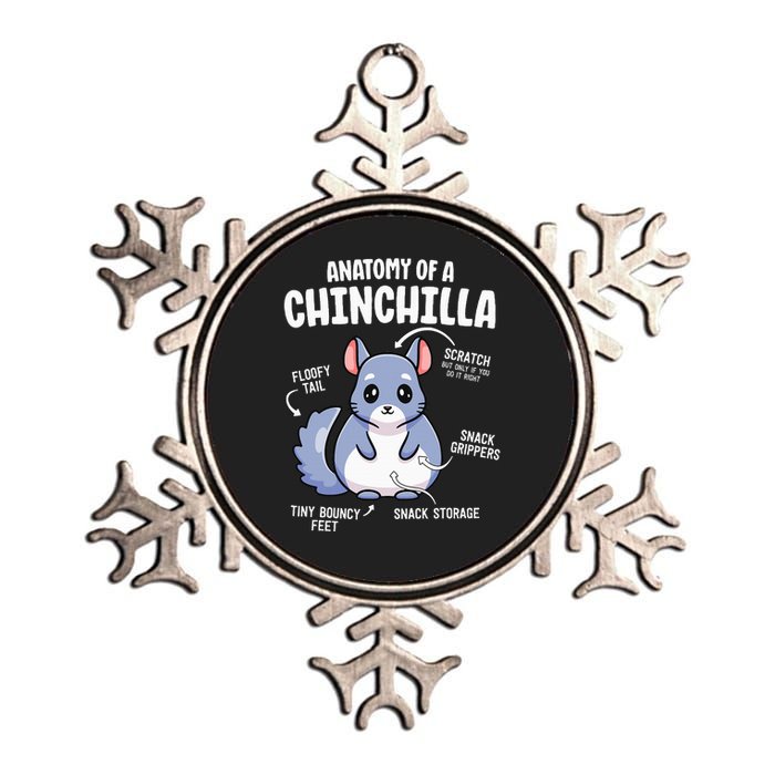 Anatomy Of A Chinchilla S For Women Lover Mom Metallic Star Ornament