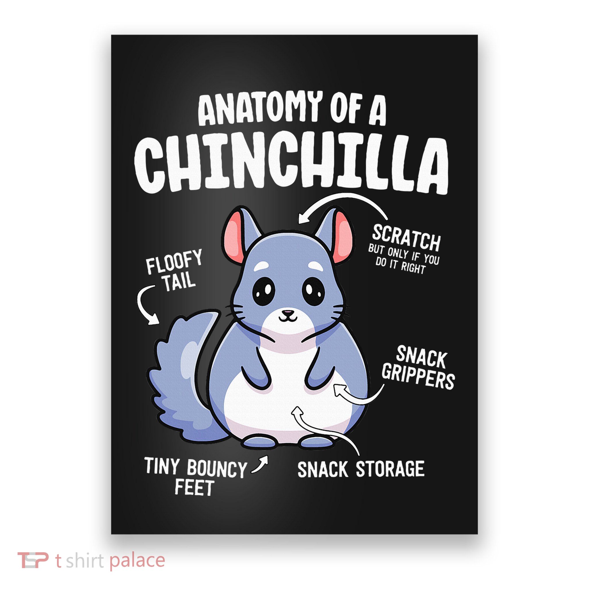 Anatomy Of A Chinchilla S For Women Lover Mom Poster