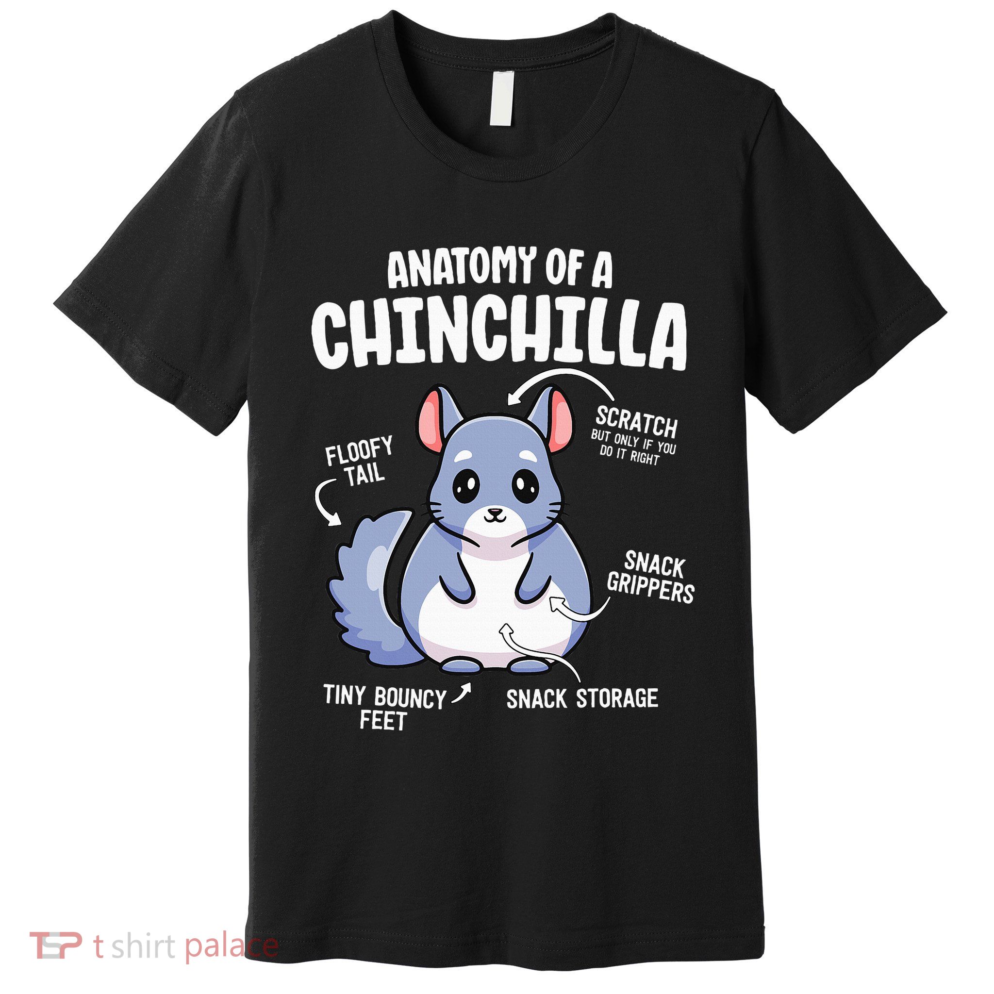 Anatomy Of A Chinchilla S For Women Lover Mom Premium T-Shirt