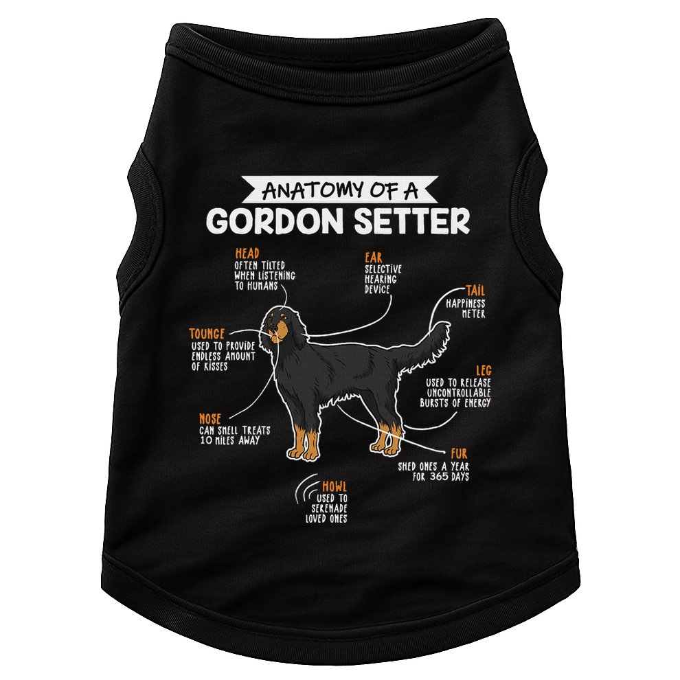 Anatomy Of A Gordon Setter Fun Dog M.A.S.T.E.RS Lady Doggie Tank