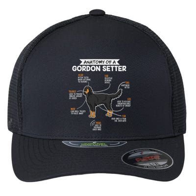Anatomy Of A Gordon Setter Fun Dog M.A.S.T.E.RS Lady Flexfit Unipanel Trucker Cap