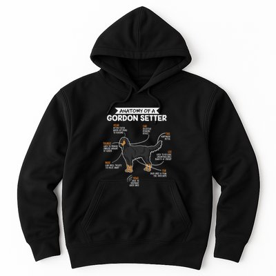Anatomy Of A Gordon Setter Fun Dog M.A.S.T.E.RS Lady Hoodie