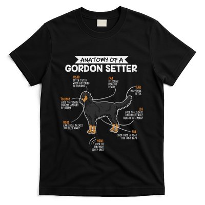 Anatomy Of A Gordon Setter Fun Dog M.A.S.T.E.RS Lady T-Shirt