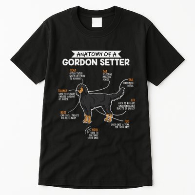 Anatomy Of A Gordon Setter Fun Dog M.A.S.T.E.RS Lady Tall T-Shirt
