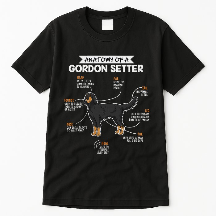 Anatomy Of A Gordon Setter Fun Dog M.A.S.T.E.RS Lady Tall T-Shirt