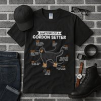Anatomy Of A Gordon Setter Fun Dog M.A.S.T.E.RS Lady Tall T-Shirt