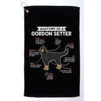 Anatomy Of A Gordon Setter Fun Dog M.A.S.T.E.RS Lady Golf Towel