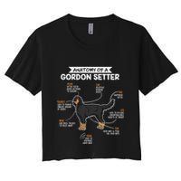 Anatomy Of A Gordon Setter Fun Dog M.A.S.T.E.RS Lady Crop Top