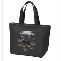 Anatomy Of A Gordon Setter Fun Dog M.A.S.T.E.RS Lady Zip Tote Bag