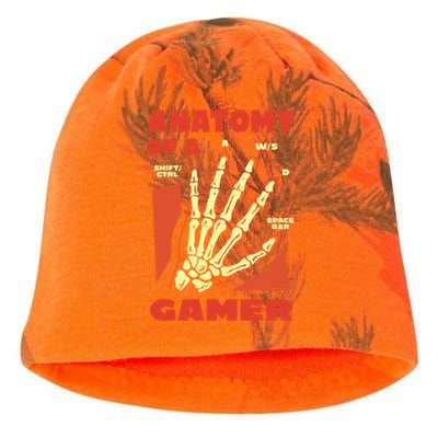 Anatomy Of A Gamer Skeleton Hand Guide Gift Kati - Camo Knit Beanie