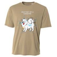 Anatomy Of A Samoyed Funny Dog Master Mistress Cooling Performance Crew T-Shirt