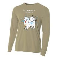 Anatomy Of A Samoyed Funny Dog Master Mistress Cooling Performance Long Sleeve Crew