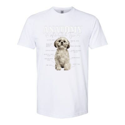 Anatomy Of A Shih Tzu Dog Funny Cute Pitbull Mom Pitbull Dad Softstyle® CVC T-Shirt