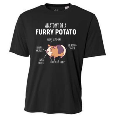 Anatomy Of A Furry Potato Guinea Pig Lover Gift TShirt Cooling Performance Crew T-Shirt