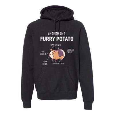 Anatomy Of A Furry Potato Guinea Pig Lover Gift TShirt Premium Hoodie