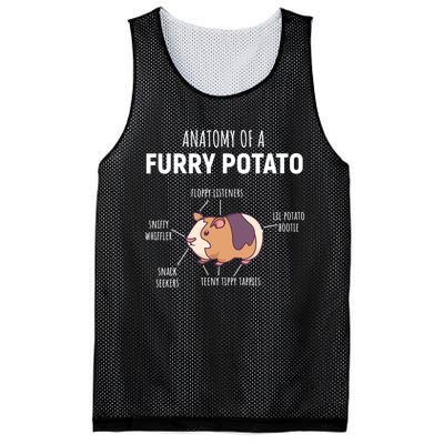 Anatomy Of A Furry Potato Guinea Pig Lover Gift TShirt Mesh Reversible Basketball Jersey Tank