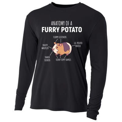 Anatomy Of A Furry Potato Guinea Pig Lover Gift TShirt Cooling Performance Long Sleeve Crew