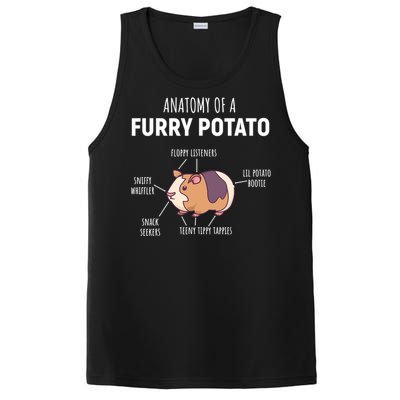 Anatomy Of A Furry Potato Guinea Pig Lover Gift TShirt PosiCharge Competitor Tank