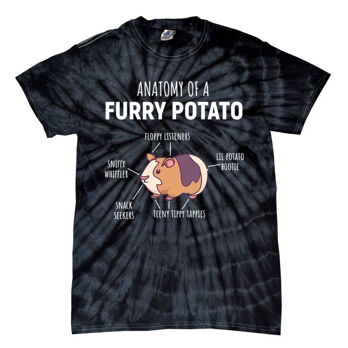 Anatomy Of A Furry Potato Guinea Pig Lover Gift TShirt Tie-Dye T-Shirt